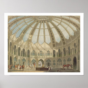 The Interior of the Stability, from 'Views of The  Poster