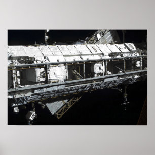 The International Space Station's starboard tru Poster