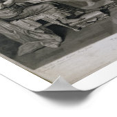 The Interview of Augustus and Cleopatra, engraved Poster (Ecke)