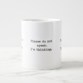 The Introvert's Code: Quiet Community Jumbo-Tasse (Vorderseite)