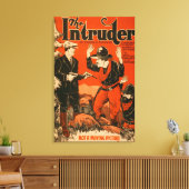 The Intruder - Western Cowboy Comedy Theatrie Leinwanddruck (Insitu (Wohnzimmer))