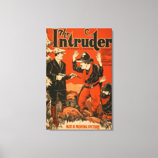 The Intruder - Western Cowboy Comedy Theatrie Leinwanddruck (Vorderseite)