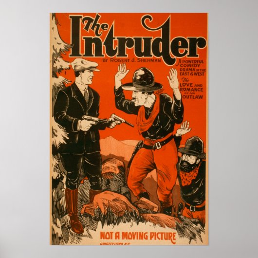 The Intruder - Western Cowboy Comedy Theatrie Poster (Vorne)