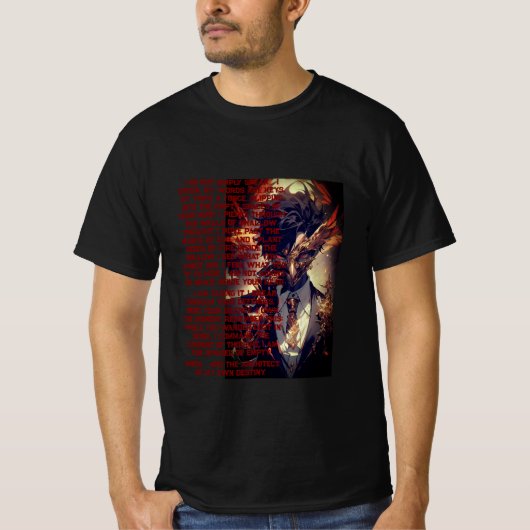 The Invader of Empty Minds" - Power Quote Design T-Shirt (Vorderseite)