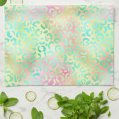 The Iridescent Leopard Series Design 2 Geschirrtuch (Gefaltet)