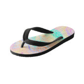 The Iridescent Leopard Series Design 3 Kinderbadesandalen (Schrägansicht)