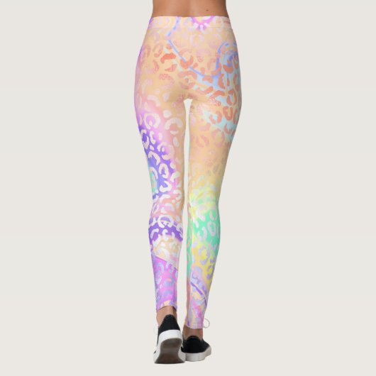 The Iridescent Leopard Series Design 3 Leggings (Rückseite)