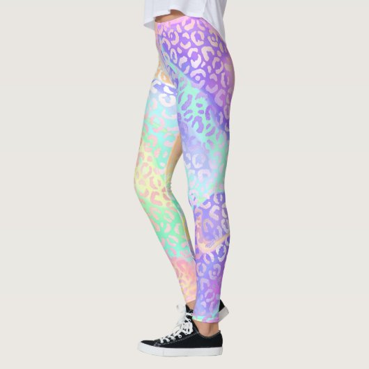 The Iridescent Leopard Series Design 3 Leggings (Links)