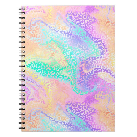 The Iridescent Leopard Series Design 3 Notizblock (Vorderseite)