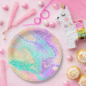 The Iridescent Leopard Series Design 3 Pappteller (Party)