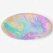 The Iridescent Leopard Series Design 3 Pappteller (Schrägansicht)