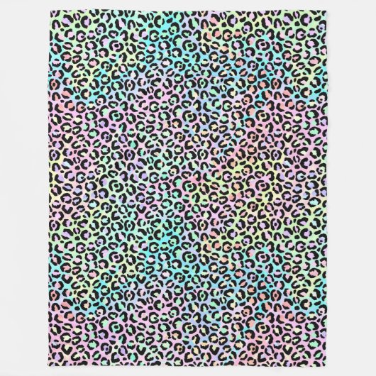 The Iridescent Leopard Series Design 5 Fleecedecke (Vorderseite)