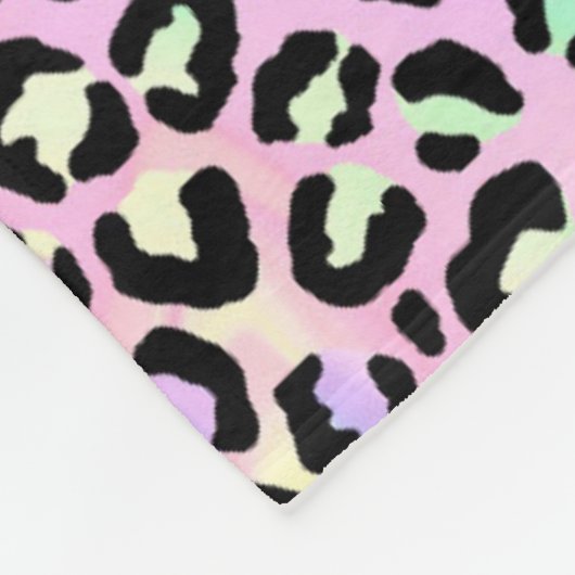 The Iridescent Leopard Series Design 5 Fleecedecke (Ecke)