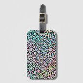 The Iridescent Leopard Series Design 5 Gepäckanhänger (Vorderseite Vertikal)