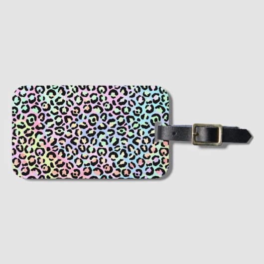 The Iridescent Leopard Series Design 5 Gepäckanhänger (Vorderseite (Horizontal))