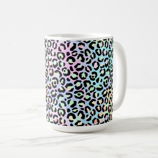 The Iridescent Leopard Series Design 5 Kaffeetasse (VorderseiteRechts)