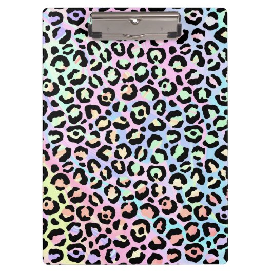 The Iridescent Leopard Series Design 5 Klemmbrett (Vorderseite)