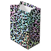 The Iridescent Leopard Series Design 5 Mittlere Geschenktüte (Vorderseite Schrägansicht)
