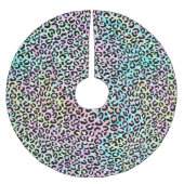 The Iridescent Leopard Series Design 5 Polyester Weihnachtsbaumdecke (Vorderseite)