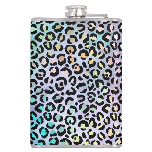 The Iridescent Leopard Series Design 8 Flachmann (Rückseite)