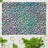 The Iridescent Leopard Series Design 8 Geschirrtuch (Gefaltet)