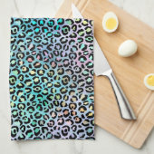 The Iridescent Leopard Series Design 8 Geschirrtuch (Viertel Falte)
