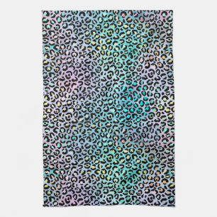 The Iridescent Leopard Series Design 8 Geschirrtuch