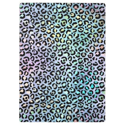 The Iridescent Leopard Series Design 8 Klemmbrett (Rückseite)