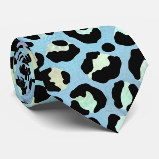 The Iridescent Leopard Series Design 8 Krawatte (Gerollt)