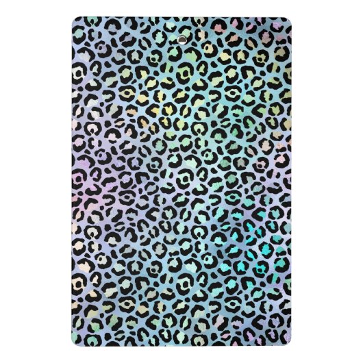 The Iridescent Leopard Series Design 8 Mini Klemmbrett (Rückseite)