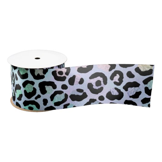 The Iridescent Leopard Series Design 8 Satinband (Spule)