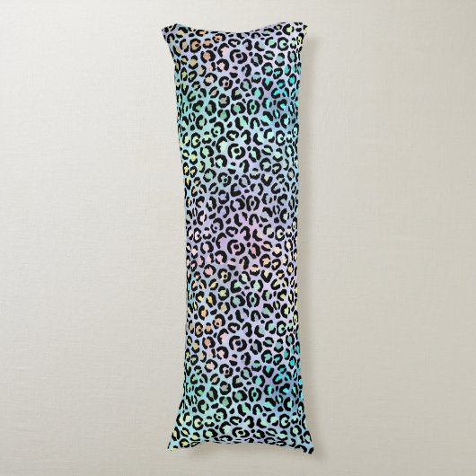 The Iridescent Leopard Series Design 8 Seitenschläferkissen (Vorderseite Vertikal)