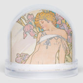 The Iris (1897) by Alphonse Mucha Schneekugeln (Vorderseite)