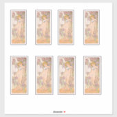 The Iris (1897) von Alphonse Mucha Aufkleber (Blatt)