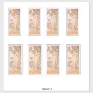 The Iris (1897) von Alphonse Mucha Aufkleber