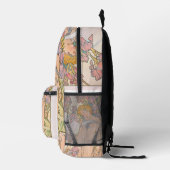 The Iris (1897) von Alphonse Mucha Bedruckter Rucksack (Rechts)