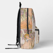 The Iris (1897) von Alphonse Mucha Bedruckter Rucksack (Links)