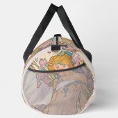 The Iris (1897) von Alphonse Mucha Duffle Bag (Rechts)