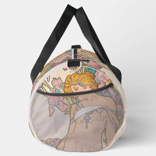 The Iris (1897) von Alphonse Mucha Duffle Bag (Rechts)