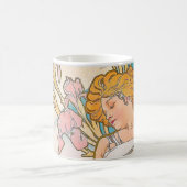 The Iris (1897) von Alphonse Mucha Kaffeetasse (Mittel)