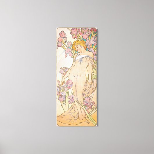 The Iris (1897) von Alphonse Mucha Leinwanddruck (Vorderseite)