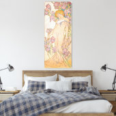 The Iris (1897) von Alphonse Mucha Leinwanddruck (Insitu (Schlafzimmer))