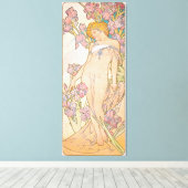 The Iris (1897) von Alphonse Mucha Leinwanddruck (Insitu (Holzboden))