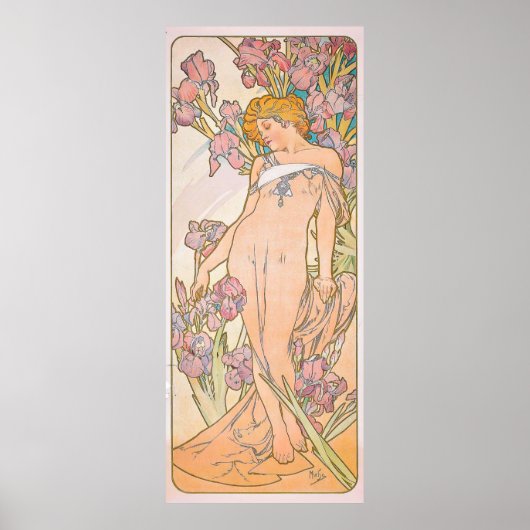 The Iris (1897) von Alphonse Mucha Poster (Vorne)