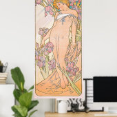 The Iris (1897) von Alphonse Mucha Poster (Heimbüro)