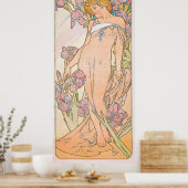 The Iris (1897) von Alphonse Mucha Poster (Küche)