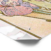 The Iris (1897) von Alphonse Mucha Poster (Ecke)