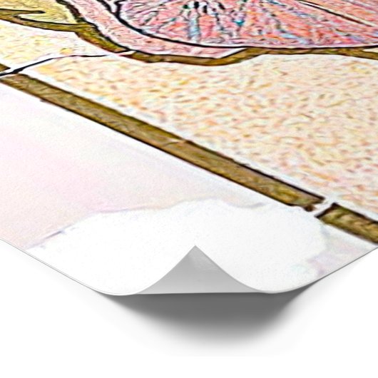 The Iris (1897) von Alphonse Mucha Poster (Ecke)