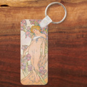 The Iris (1897) von Alphonse Mucha Schlüsselanhänger (Rückseite)