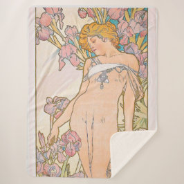 The Iris (1897) von Alphonse Mucha Sherpadecke